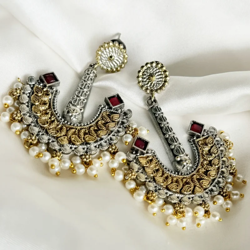 Antique Dual Tone Earrings Article 1