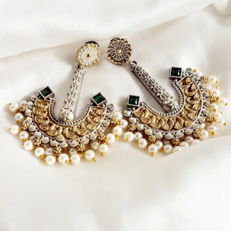 Antique Dual Tone Earrings Article 2