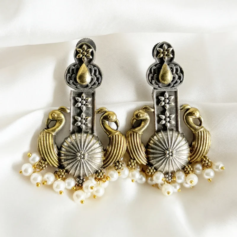 Antique Dual Tone Earrings Article 4