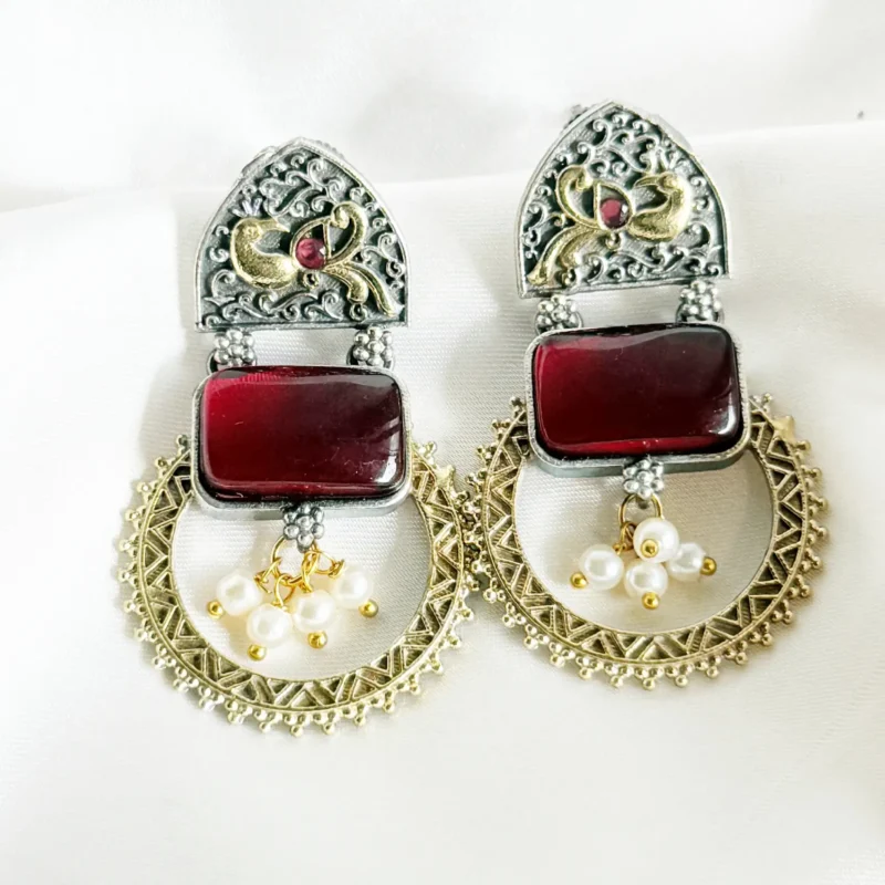 Antique Dual Tone Earrings Article 6