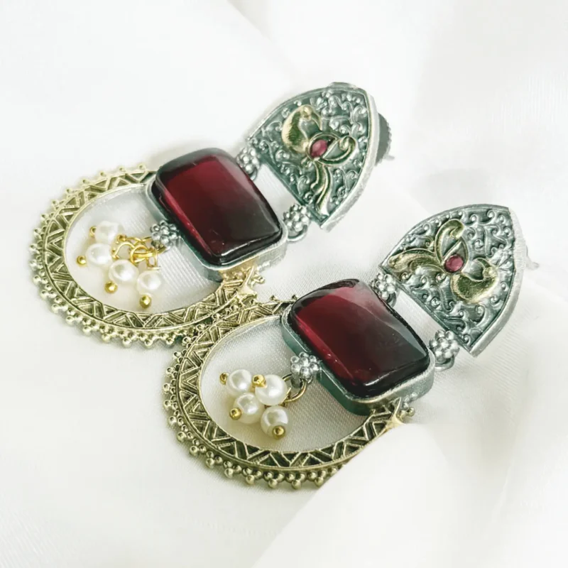Antique Dual Tone Earrings Article 6 - Image 2