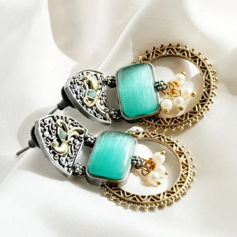 Antique Dual Tone Earrings Article 7 - Image 2