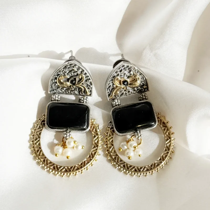Antique Dual Tone Earrings Article 8