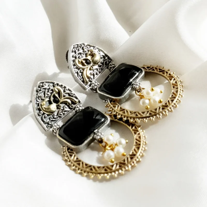 Antique Dual Tone Earrings Article 8 - Image 2