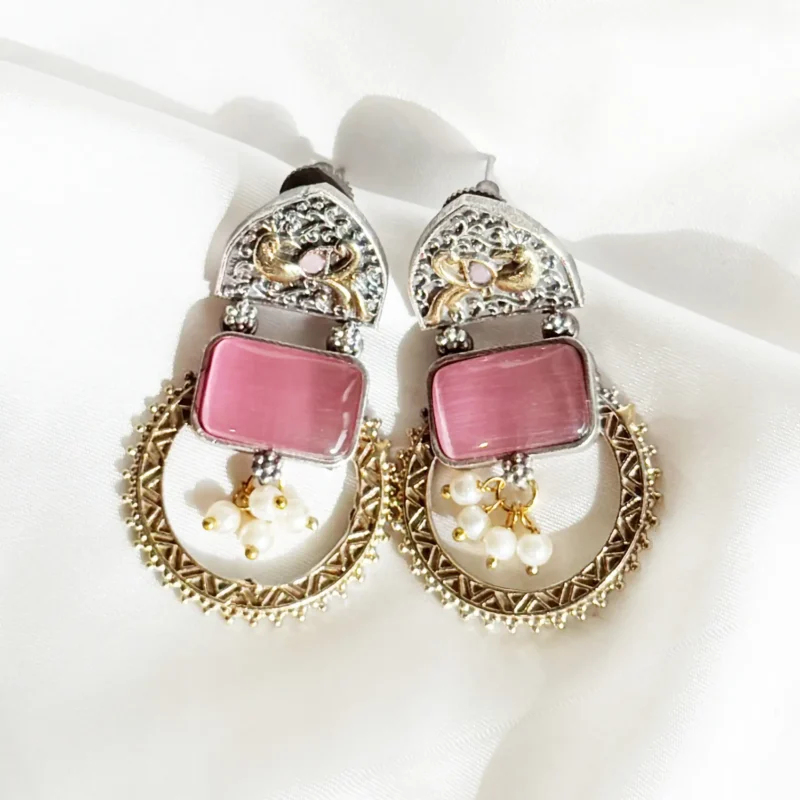 Antique Dual Tone Earrings Article 9