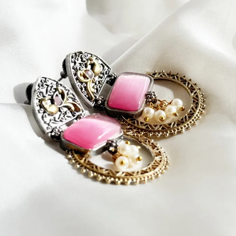 Antique Dual Tone Earrings Article 9 - Image 2