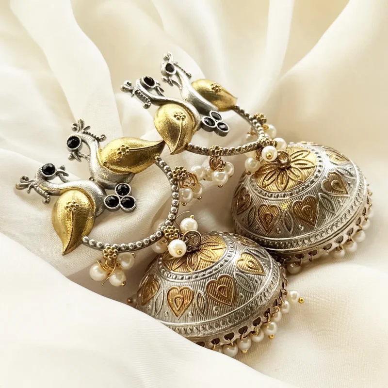 Antique Dual Tone Earrings Article 10 - Image 2