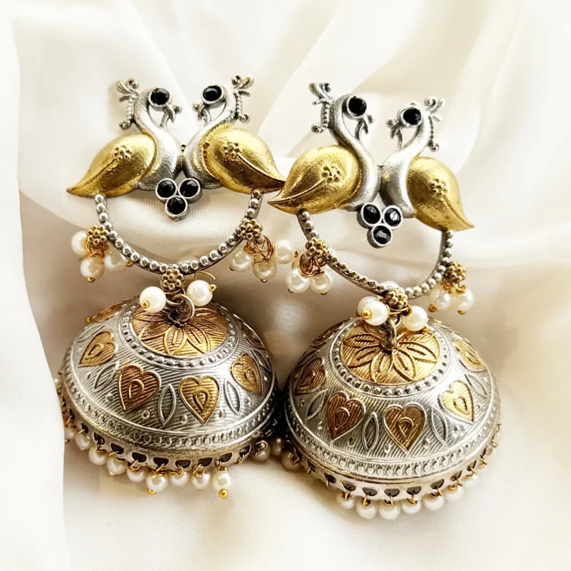 Antique Dual Tone Earrings Article 10