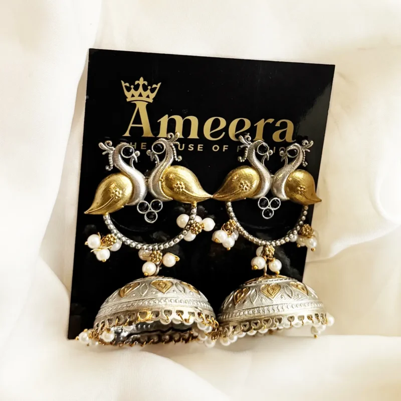 Antique Dual Tone Earrings Article 10 - Image 3