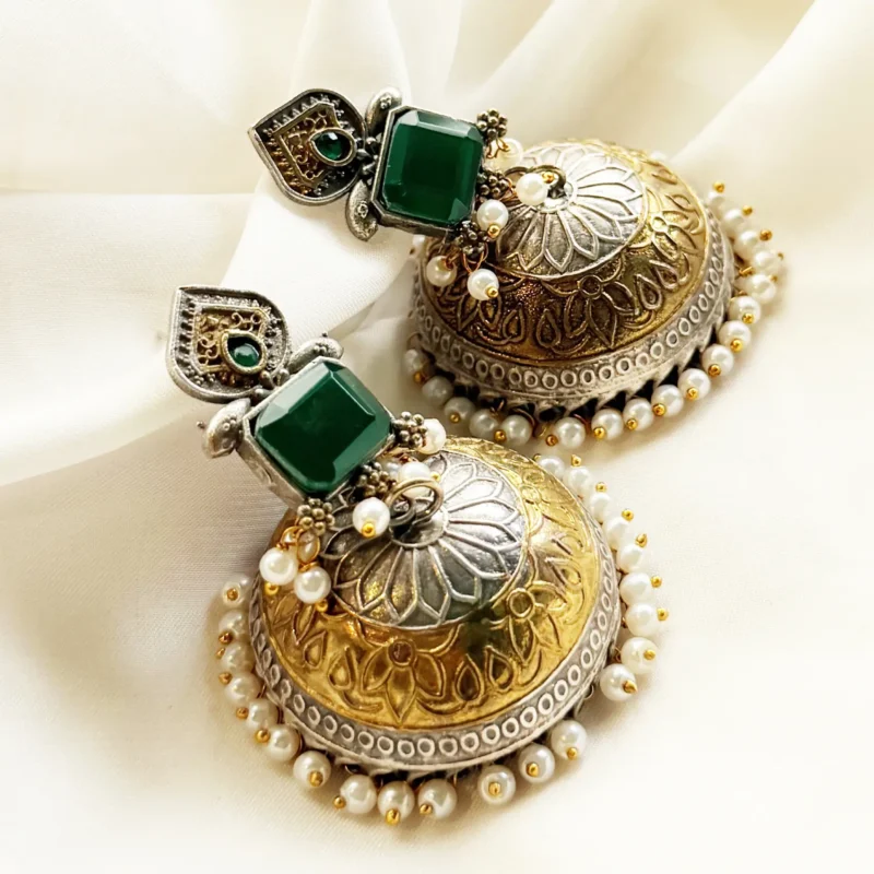 Antique Dual Tone Earrings Article 11 - Image 2