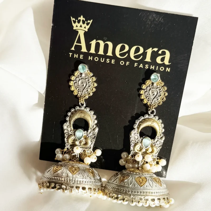 Antique Dual Tone Earrings Article 12