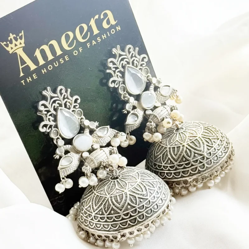 Antique Dual Tone Earrings Article 13 - Image 3