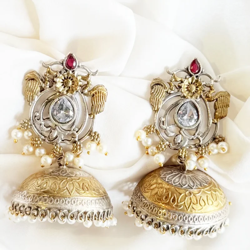 Antique Dual Tone Earrings Article 14