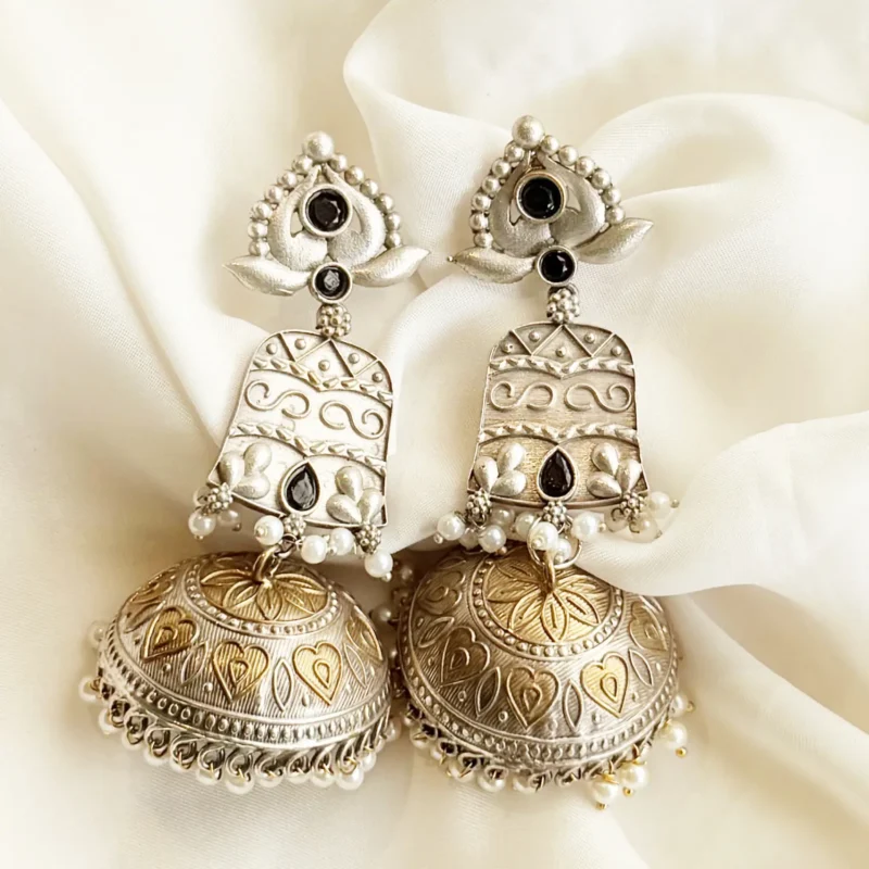 Antique Dual Tone Earrings Article 15