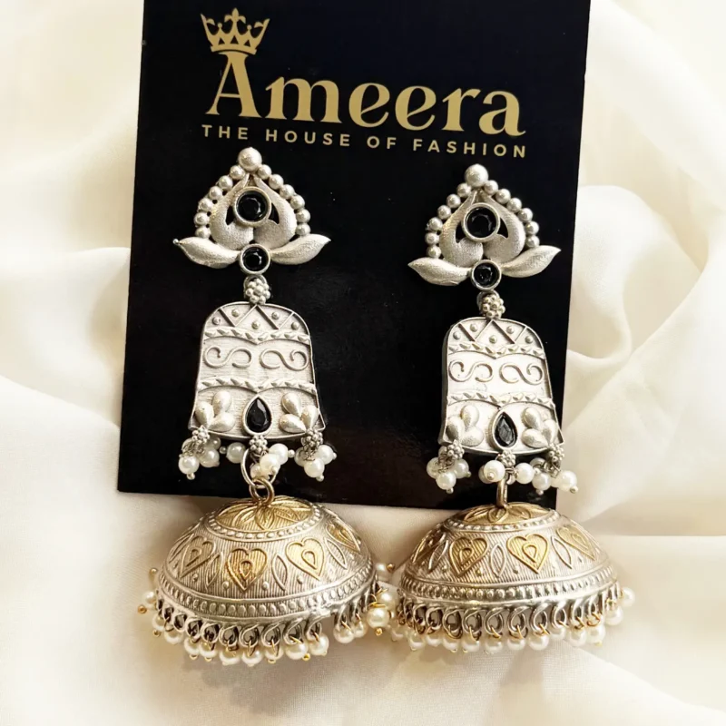 Antique Dual Tone Earrings Article 15 - Image 2