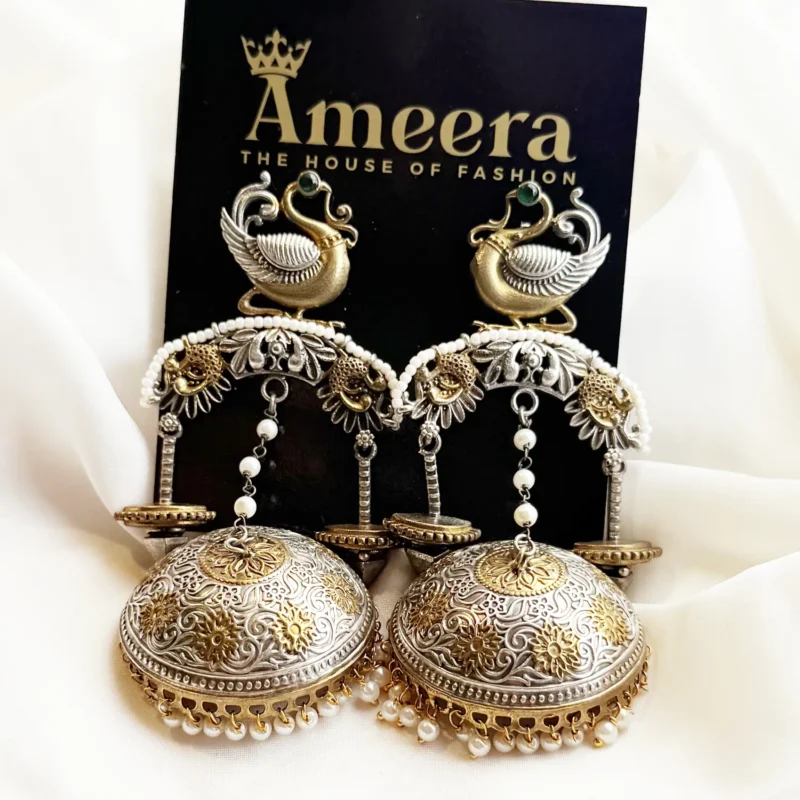 Antique Dual Tone Earrings Article 16