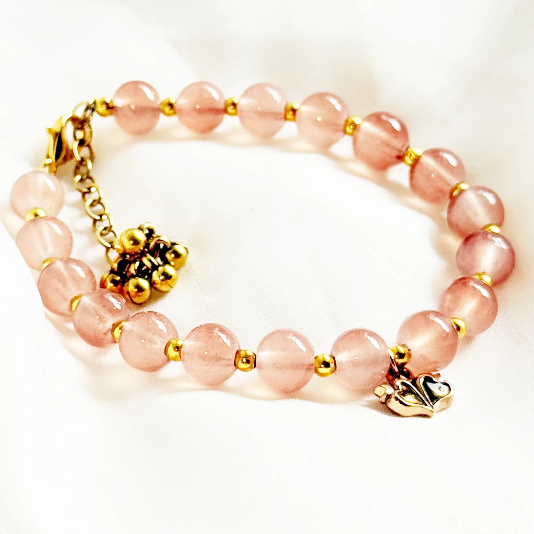 Beaded Dual Heart Bracelet - Image 4