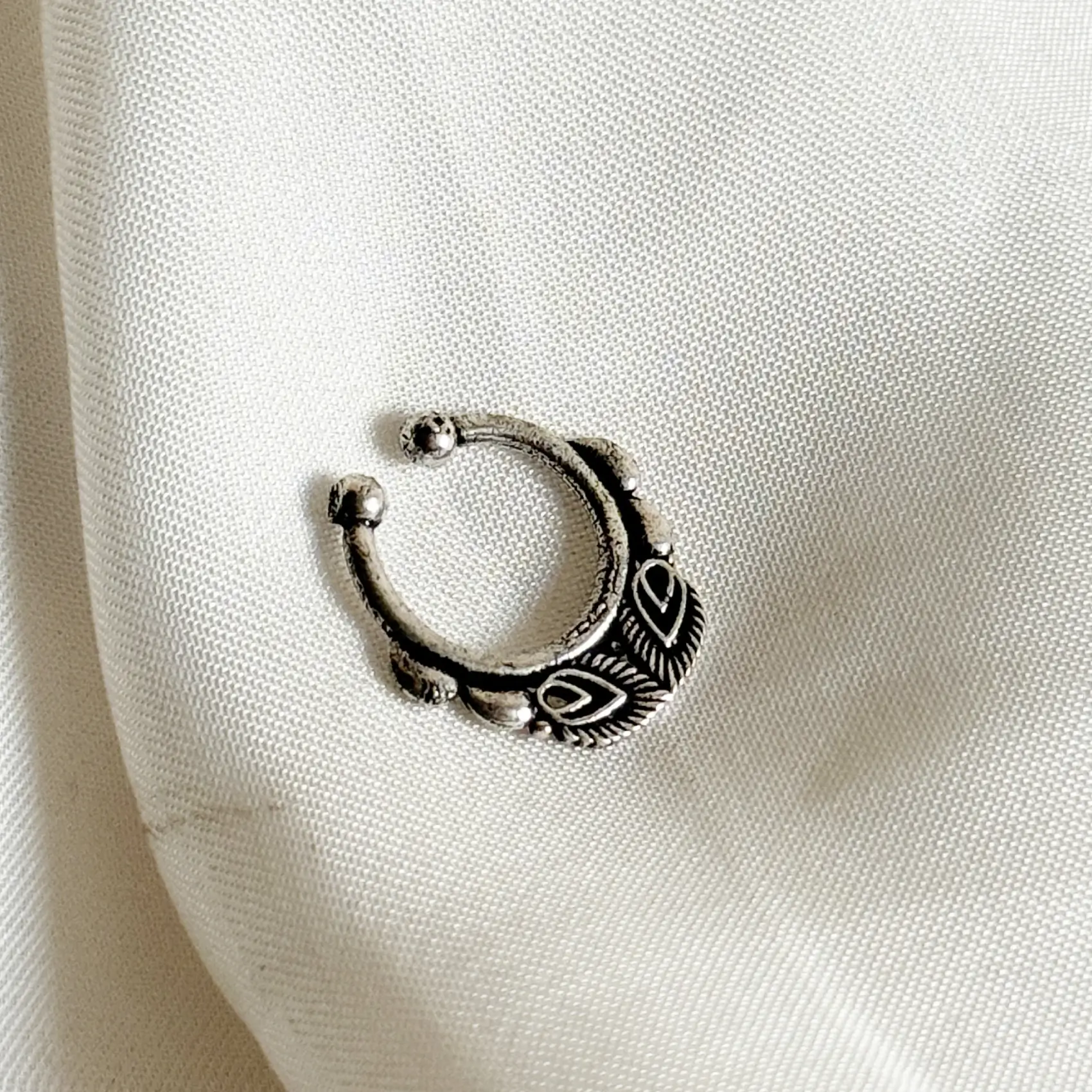 Antique Oxidized Nose cuff Article 103