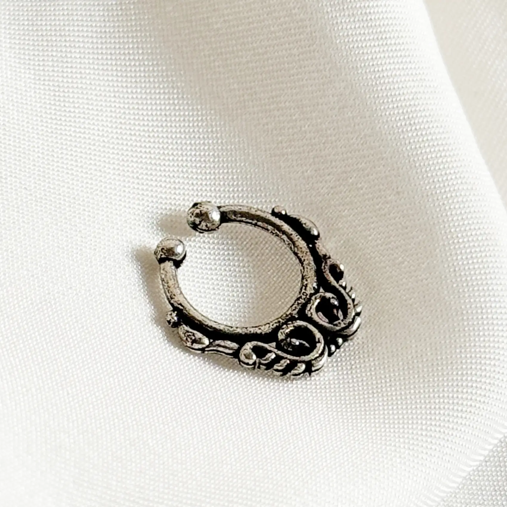 Antique Oxidized Nose cuff Article 106