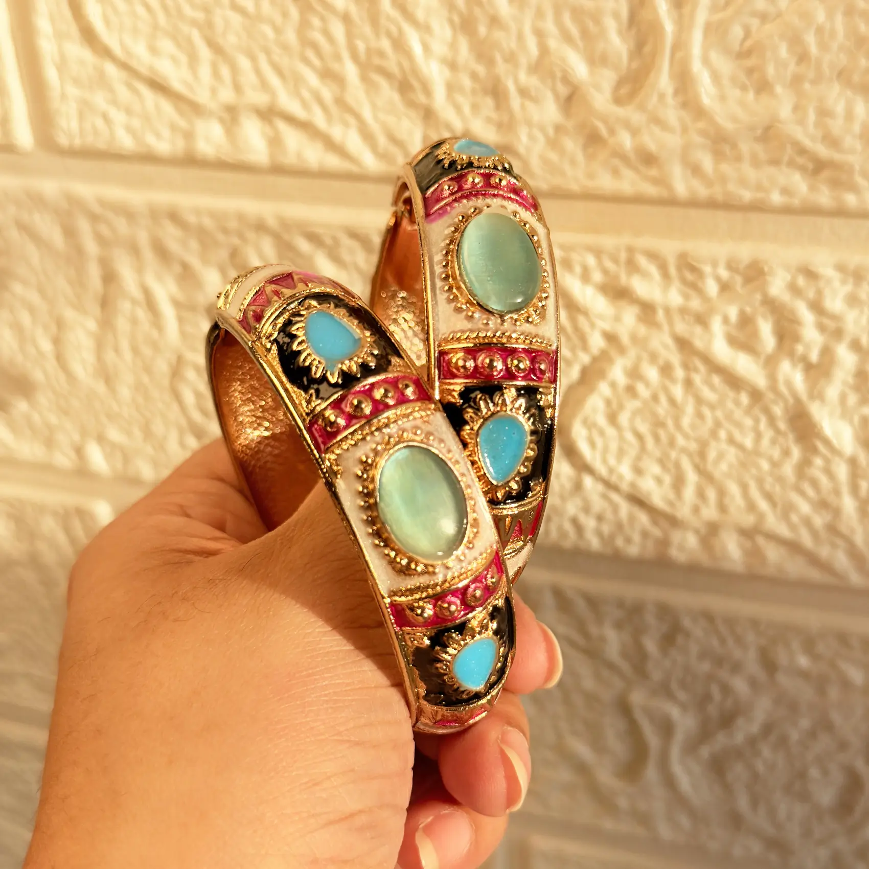 Antique Meena Stones Bangle Article 54