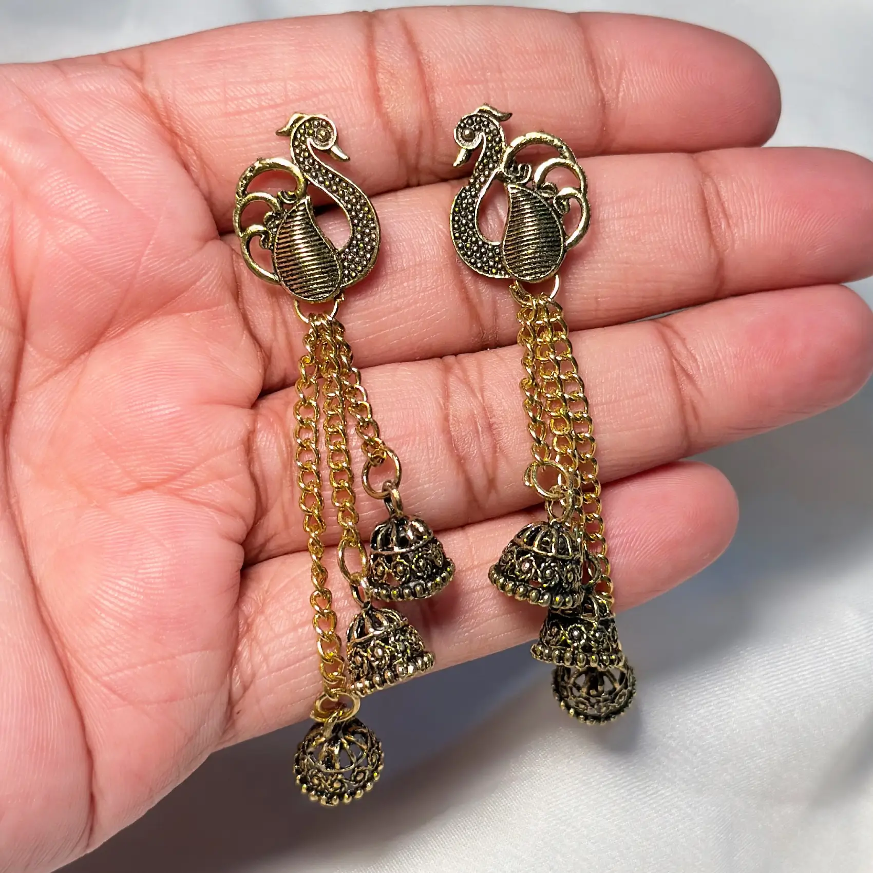Antique Gold Peacock Hangings