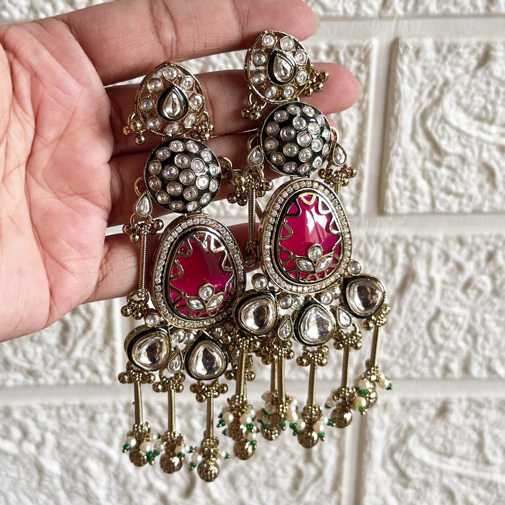 Kashmiri Kundan Earrings Article 1